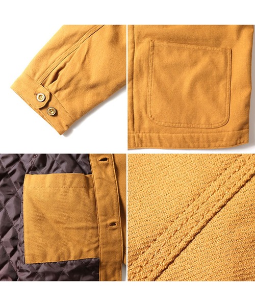 HOUSTON(ヒューストン)の「HOUSTON ソリッドビエラカバーオール(カバーオール・メンズ・オフホワイト/ネイビー/マスタード/ブラック/オリーブ/グレー・MEDIUM/X-LARGE/XX-LARGE/LARGE)」の11枚目の写真