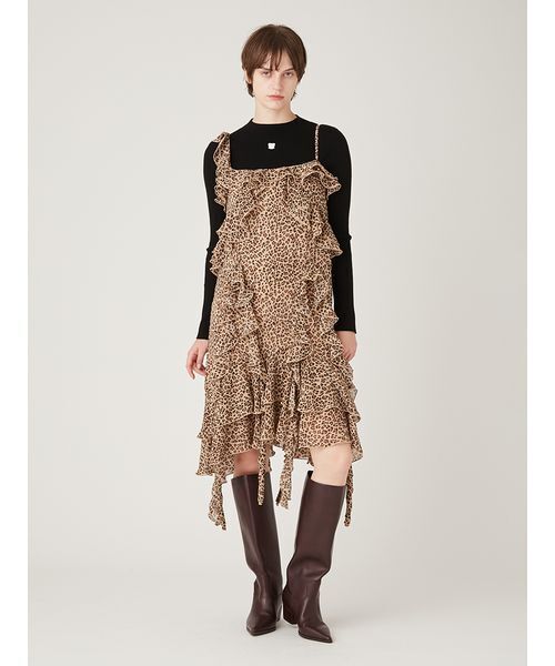 FURFUR（ファーファー）の「フリルキャミソールワンピース（ワンピース・レディース・アニマル/ドット/チェック・F）」の11枚目の写真