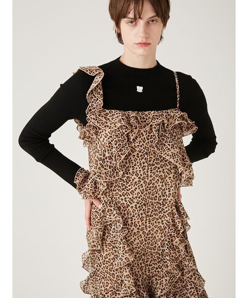 FURFUR（ファーファー）の「フリルキャミソールワンピース（ワンピース・レディース・アニマル/ドット/チェック・F）」の14枚目の写真