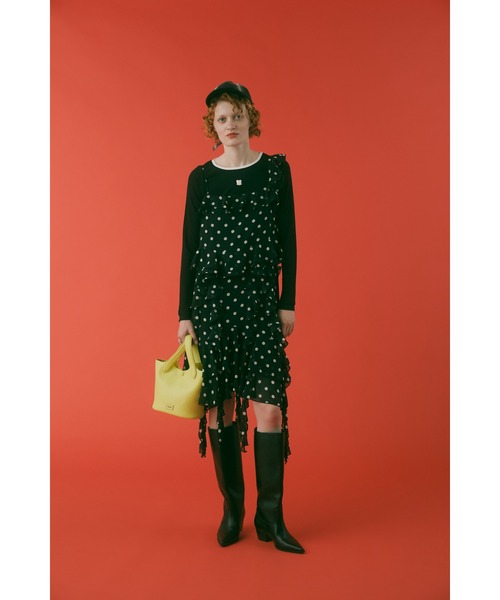 FURFUR（ファーファー）の「フリルキャミソールワンピース（ワンピース・レディース・アニマル/ドット/チェック・F）」の8枚目の写真