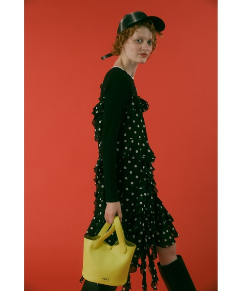 FURFUR（ファーファー）の「フリルキャミソールワンピース（ワンピース・レディース・アニマル/ドット/チェック・F）」の9枚目の写真