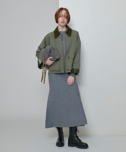 allureville（アルアバイル）の「【BARBOUR(バブアー)】 WINNIE CASUAL JKT（ブルゾン・レディース・カーキ・FREE）」の4枚目の写真