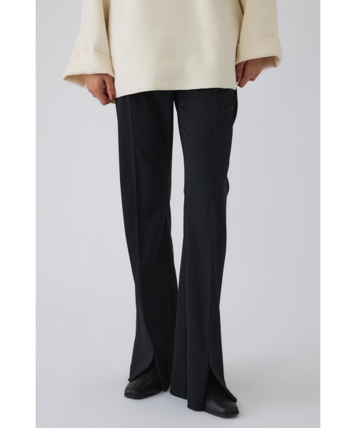 RIM.ARK（リムアーク）の「Flared PT フレアードパンツ（スラックス・レディース・ブラック/ブラウン/ベージュ・38/36）」の2枚目の写真