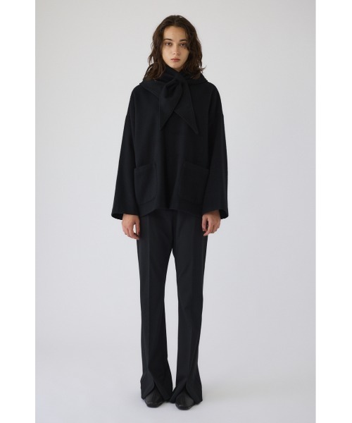 RIM.ARK（リムアーク）の「Flared PT フレアードパンツ（スラックス・レディース・ブラック/ブラウン/ベージュ・38/36）」の4枚目の写真