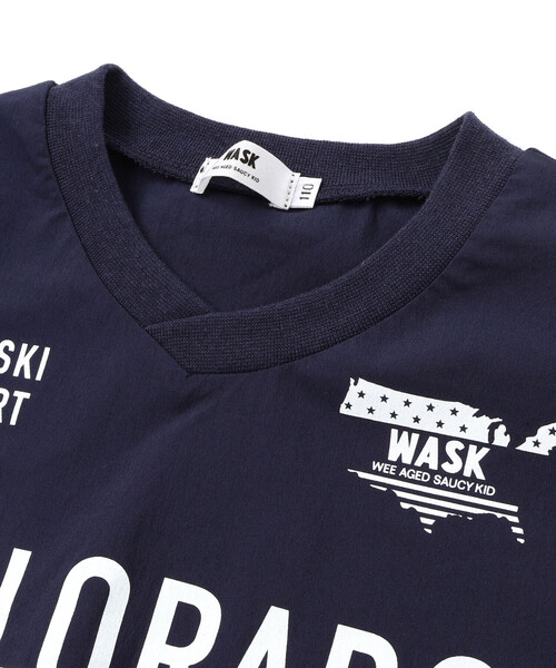 WASK（ワスク）の「Ｖネックプルオーバー(100~160cm)（Tシャツ/カットソー・キッズ・ネイビー/グリーン・140cm/150cm/160cm/130cm）」の10枚目の写真