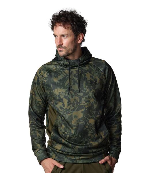 UNDER ARMOUR(アンダーアーマー)の「UAアーマーフリース カモ フーディー(トレーニング/メンズ)(スウェット・メンズ・グリーン系・L/M/3XL/XL/2XL/S)」の1枚目の写真