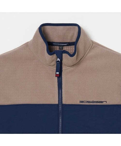 ROSASEN(ロサーセン)の「【Rosasen/GOLF】ウォームシールドフリース フルジップ切替ベスト(ベスト・メンズ・ベージュ/グリーン/アイボリー・XL/L/M)」の10枚目の写真