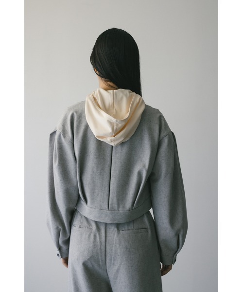 STYLEMIXER(スタイルミキサー)の「メランジショートシャツ(シャツ/ブラウス・レディース・ブラウン/ライトグレー/チャコールグレー・FREE)」の16枚目の写真