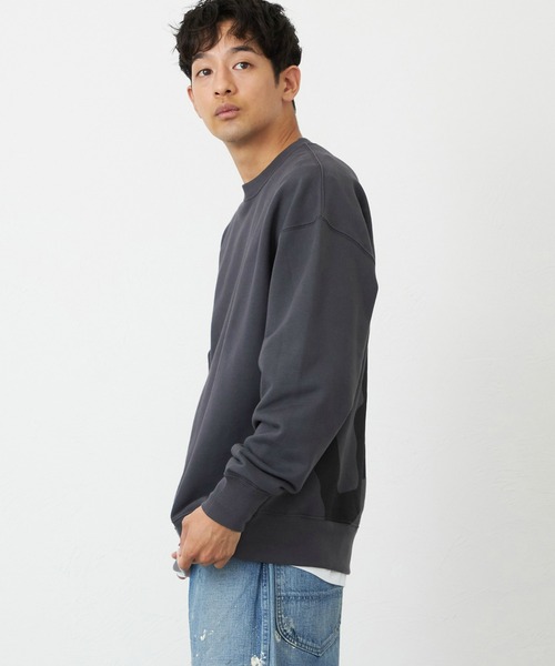 Lee(リー)の「バックビッグロゴスウェット【アウトレット店舗・WEB限定】(スウェット・メンズ・レッド/グリーン/アイボリー/チャコール・SMALL/MEDIUM/LARGE/X-LARGE)」の17枚目の写真