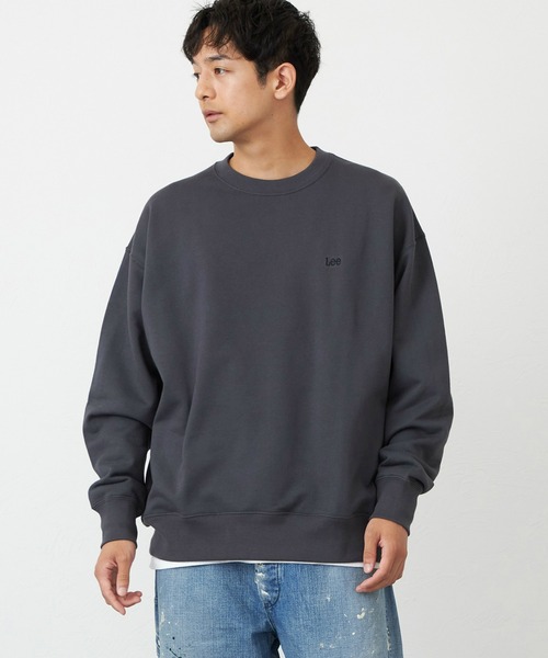 Lee(リー)の「バックビッグロゴスウェット【アウトレット店舗・WEB限定】(スウェット・メンズ・レッド/グリーン/アイボリー/チャコール・SMALL/MEDIUM/LARGE/X-LARGE)」の19枚目の写真