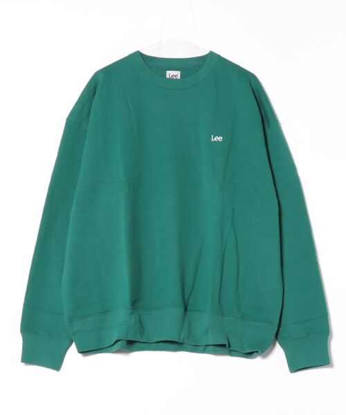 Lee(リー)の「バックビッグロゴスウェット【アウトレット店舗・WEB限定】(スウェット・メンズ・レッド/グリーン/アイボリー/チャコール・SMALL/MEDIUM/LARGE/X-LARGE)」の8枚目の写真