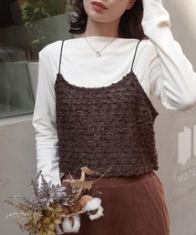 CORNERS | ネップラメボーダービスチェ(キャミソール)