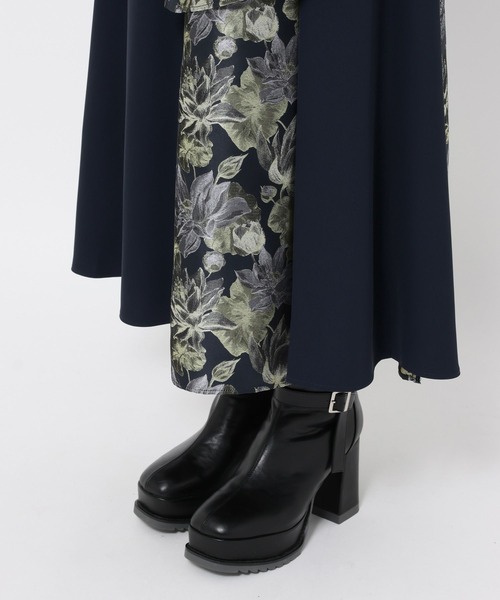 HARE（ハレ）の「アートジャガード2WAYスカート(HARE)（スカート・レディース・グリーン/パープル/ネイビー/グリーン系その他・FREE）」の15枚目の写真