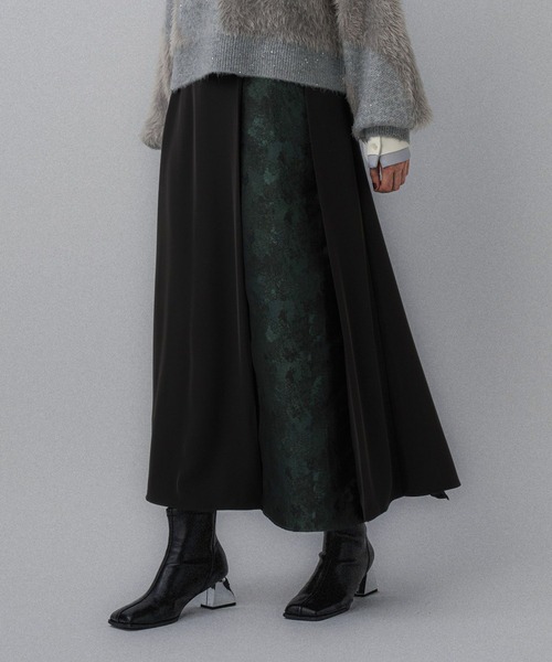 HARE（ハレ）の「アートジャガード2WAYスカート(HARE)（スカート・レディース・グリーン/パープル/ネイビー/グリーン系その他・FREE）」の6枚目の写真