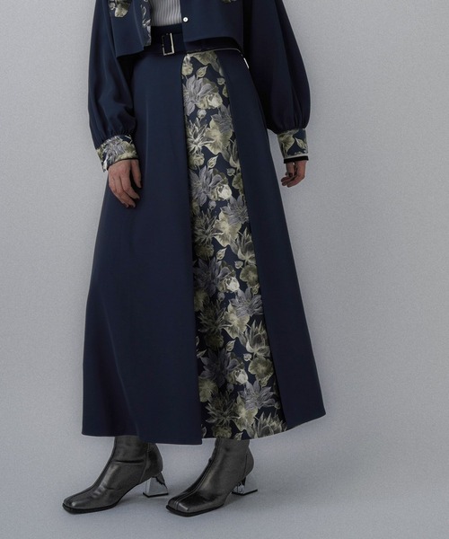 HARE（ハレ）の「アートジャガード2WAYスカート(HARE)（スカート・レディース・グリーン/パープル/ネイビー/グリーン系その他・FREE）」の10枚目の写真