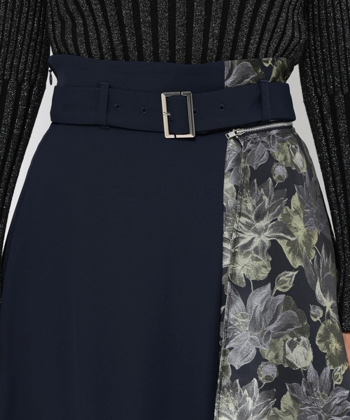 HARE（ハレ）の「アートジャガード2WAYスカート(HARE)（スカート・レディース・グリーン/パープル/ネイビー/グリーン系その他・FREE）」の14枚目の写真