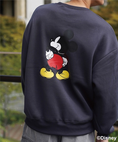 セール】(DV)【Disney】ミッキーマウス バックプリント スウエット