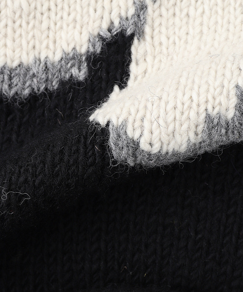 MacMahon Knitting Mills（マクマホン ニッティング ミルズ）の「MacMahon Knitting Mills / マクマホンニッティングミルズ All Roll Knit-Flower（ニット/セーター・メンズ・ピンク/ブラック・FREE）」の15枚目の写真