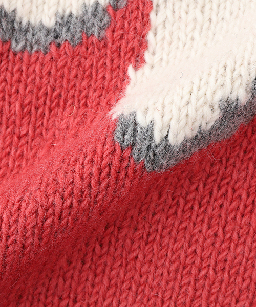 MacMahon Knitting Mills（マクマホン ニッティング ミルズ）の「MacMahon Knitting Mills / マクマホンニッティングミルズ All Roll Knit-Flower（ニット/セーター・メンズ・ピンク/ブラック・FREE）」の22枚目の写真