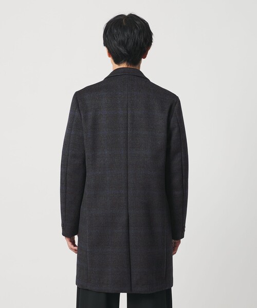 120 メルトン チェック チェスターコート（チェスターコート