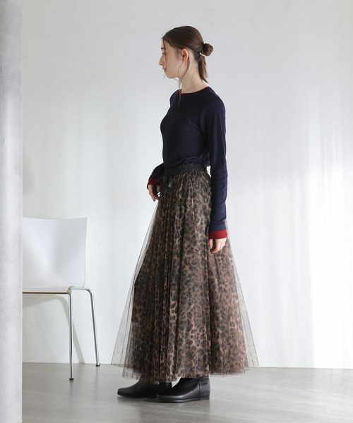 La TOTALITE（ラトータリテ）の「【洗える】配色ウールテレコカットソー（Tシャツ/カットソー・レディース・ネイビー/ホワイト/グレー・FREE）」の16枚目の写真