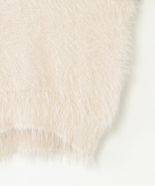 ikka(イッカ)の「【親子コーデ】ブークレーフェザー切り替えニット(120~160cm)(ニット/セーター・キッズ・ベージュ/ブルー・120/130/140/150/160)」の14枚目の写真