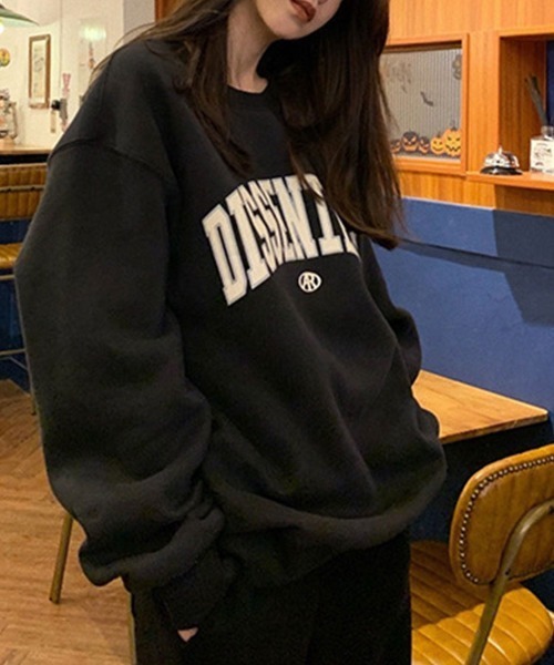 SallyLunn(サリーラン)の「カレッジロゴオーバースウェット(スウェット・レディース・ホワイト/ブラック/グレー・L/M)」の5枚目の写真