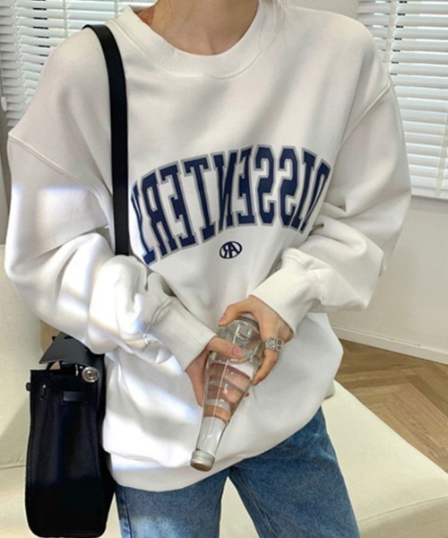 SallyLunn(サリーラン)の「カレッジロゴオーバースウェット(スウェット・レディース・ホワイト/ブラック/グレー・L/M)」の11枚目の写真