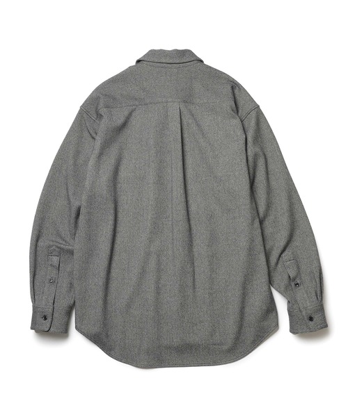 MR.OLIVE（ミスターオリーブ）の「【MR.OLIVE/ミスターオリーブ】PEACHSKIN STRETCH GABARDINE /CPO SHIRT（シャツ/ブラウス・メンズ・グレー/ネイビー・S/M）」の16枚目の写真