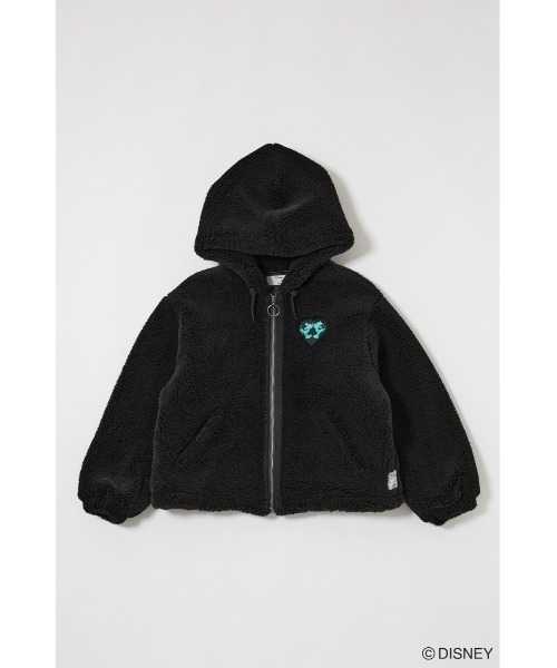 Disney SERIES CREATED by MUS(ディズニーシリーズクリエイテッドバイエムユーエス)の「MD KISSING BOA HOODIE ジャケット(その他アウター・レディース・オフホワイト/ベージュ/ブラック・FREE)」の3枚目の写真