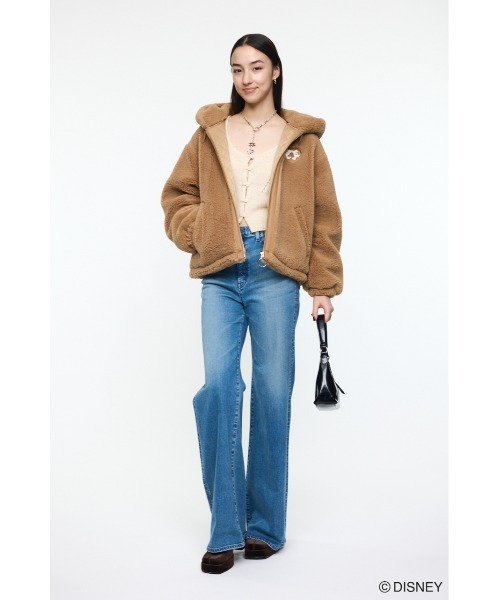 Disney SERIES CREATED by MUS(ディズニーシリーズクリエイテッドバイエムユーエス)の「MD KISSING BOA HOODIE ジャケット(その他アウター・レディース・オフホワイト/ベージュ/ブラック・FREE)」の16枚目の写真