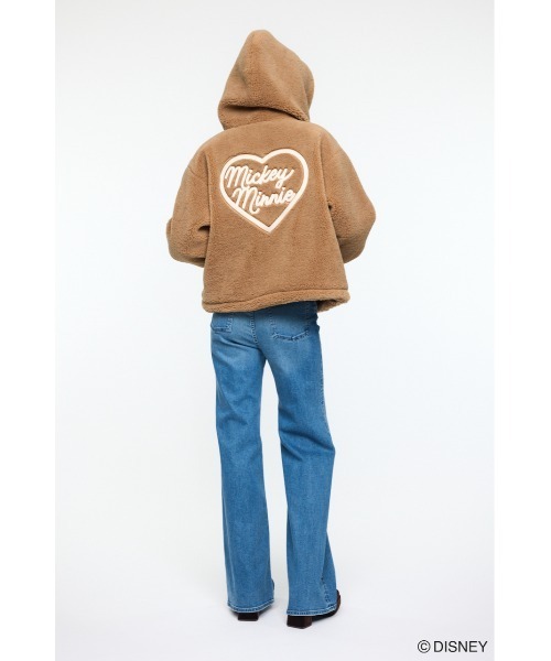 Disney SERIES CREATED by MUS(ディズニーシリーズクリエイテッドバイエムユーエス)の「MD KISSING BOA HOODIE ジャケット(その他アウター・レディース・オフホワイト/ベージュ/ブラック・FREE)」の18枚目の写真