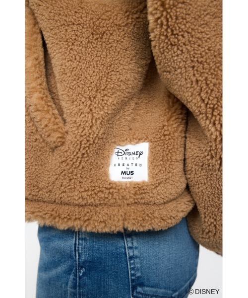 Disney SERIES CREATED by MUS(ディズニーシリーズクリエイテッドバイエムユーエス)の「MD KISSING BOA HOODIE ジャケット(その他アウター・レディース・オフホワイト/ベージュ/ブラック・FREE)」の7枚目の写真