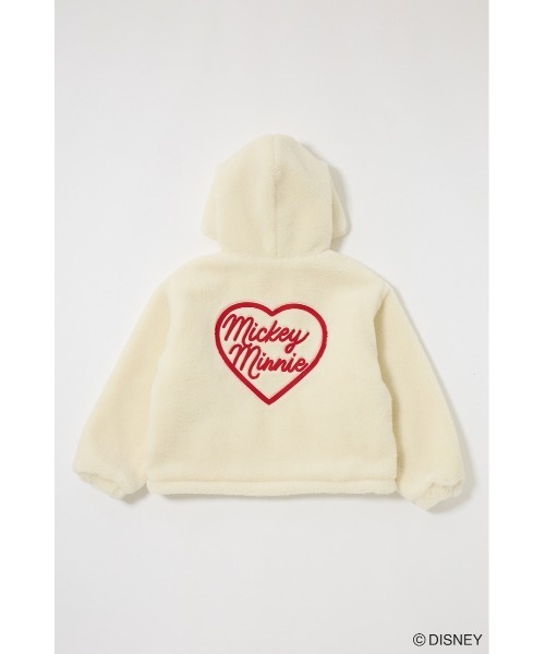 Disney SERIES CREATED by MUS(ディズニーシリーズクリエイテッドバイエムユーエス)の「MD KISSING BOA HOODIE ジャケット(その他アウター・レディース・オフホワイト/ベージュ/ブラック・FREE)」の14枚目の写真