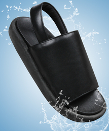 DOFFJASON（ドフジェーソン）の「グリットボリュームレザーストラップサンダルBLACK（サンダル）」