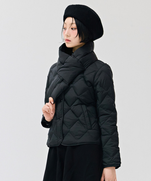 CHASECULT(チェイスカルト)の「女性 軽量ダウンキルティングジャケット-DFZG4751C03(ダウンジャケット/コート・レディース・ブラック・90/100/85/95)」の3枚目の写真