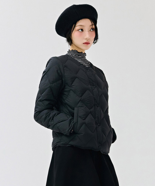 CHASECULT(チェイスカルト)の「女性 軽量ダウンキルティングジャケット-DFZG4751C03(ダウンジャケット/コート・レディース・ブラック・90/100/85/95)」の5枚目の写真