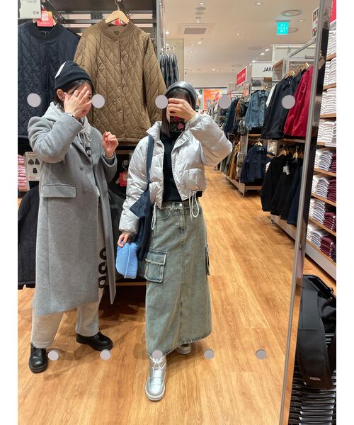 MUSINSA STANDARD WOMAN（ムシンサスタンダードウーマン）の「レディースカシミアブレンドチェスターロングコート[ミディアムグレー]（チェスターコート・レディース・その他・SMALL/MEDIUM/LARGE/X-SMALL）」の12枚目の写真