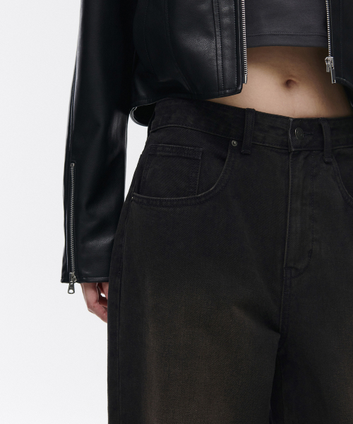 MUSINSA STANDARD WOMAN（ムシンサスタンダードウーマン）の「ウィメンズ90sバギーデニムパンツ[ラスティブラック]（デニムパンツ・レディース・その他・30/24/25/26/27/28/29）」の4枚目の写真