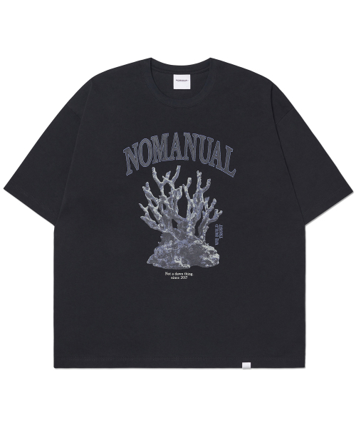 NOMANUAL(NOMANUAL)の「METAL CORAL REEF T-SHIRT - BLACK(Tシャツ/カットソー・レディース・その他・SMALL/MEDIUM/LARGE/X-LARGE)」の1枚目の写真