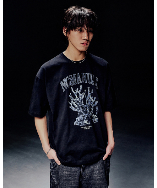 NOMANUAL(NOMANUAL)の「METAL CORAL REEF T-SHIRT - BLACK(Tシャツ/カットソー・レディース・その他・SMALL/MEDIUM/LARGE/X-LARGE)」の3枚目の写真