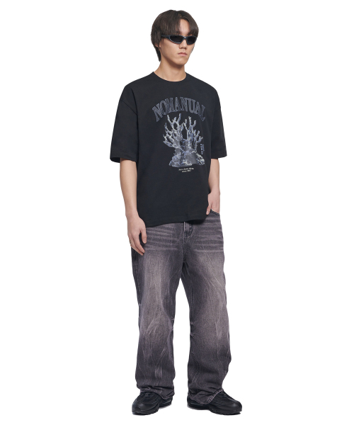 NOMANUAL(NOMANUAL)の「METAL CORAL REEF T-SHIRT - BLACK(Tシャツ/カットソー・レディース・その他・SMALL/MEDIUM/LARGE/X-LARGE)」の4枚目の写真