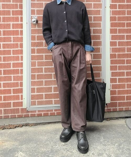 XERO（ゼロ）の「Clean Deep One Tuck Denim Pants [Brown]（デニムパンツ・メンズ・その他・LARGE/MEDIUM/SMALL/X-LARGE）」の22枚目の写真