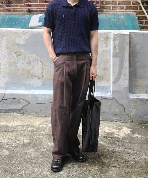 XERO（ゼロ）の「Clean Deep One Tuck Denim Pants [Brown]（デニムパンツ・メンズ・その他・LARGE/MEDIUM/SMALL/X-LARGE）」の17枚目の写真