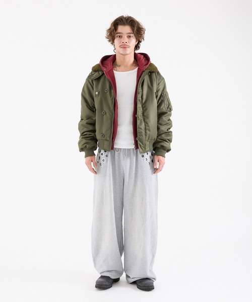 FTW（エフティダブリュー）の「【UNISEX】N-2B COMPACT JACKET（ミリタリージャケット・メンズ・ブラック/カーキ/ボルドー・SMALL/MEDIUM/LARGE）」の5枚目の写真