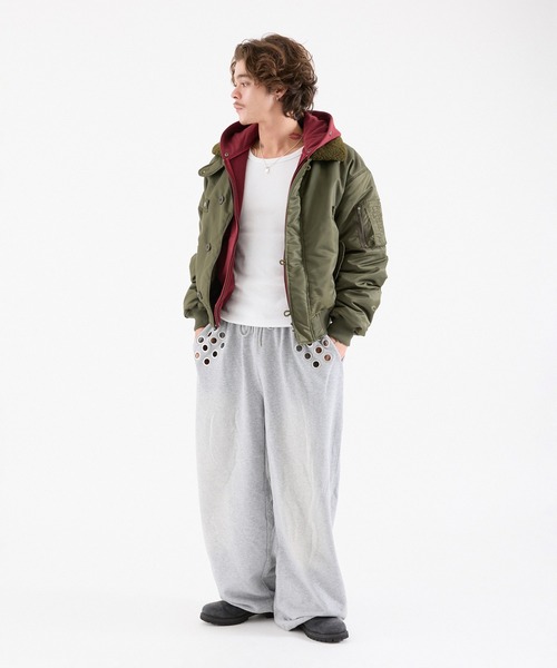 FTW（エフティダブリュー）の「【UNISEX】N-2B COMPACT JACKET（ミリタリージャケット・メンズ・ブラック/カーキ/ボルドー・SMALL/MEDIUM/LARGE）」の10枚目の写真