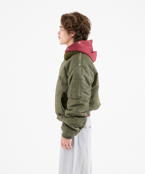 FTW（エフティダブリュー）の「【UNISEX】N-2B COMPACT JACKET（ミリタリージャケット・メンズ・ブラック/カーキ/ボルドー・SMALL/MEDIUM/LARGE）」の8枚目の写真