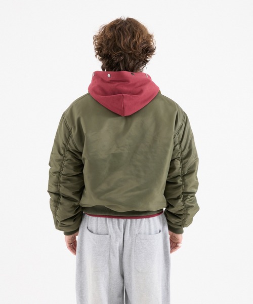 FTW（エフティダブリュー）の「【UNISEX】N-2B COMPACT JACKET（ミリタリージャケット・メンズ・ブラック/カーキ/ボルドー・SMALL/MEDIUM/LARGE）」の9枚目の写真