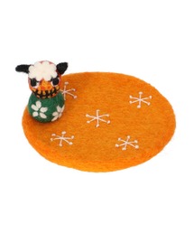 MARK'S（マークス）の「ネパールから届いたエシカルなフェルトこもの フェルトコースター・マスコット付 日本モチーフ マークス（ランチョンマット/テーブルウェア・キッズ）」