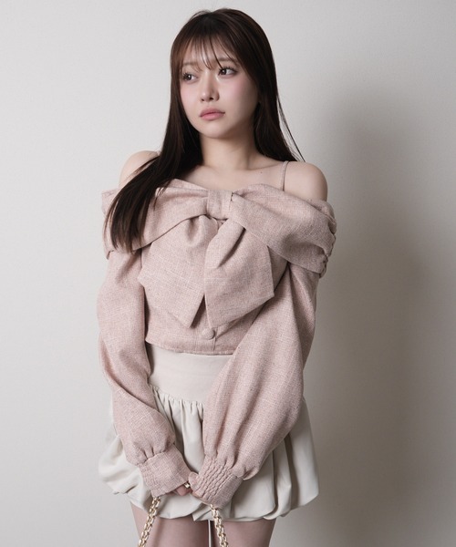 LIPSERVICE（リップサービス）の「インナーショーパン付バルーンスカート（スカート・レディース・ブラック/アイボリー・S/M）」の3枚目の写真